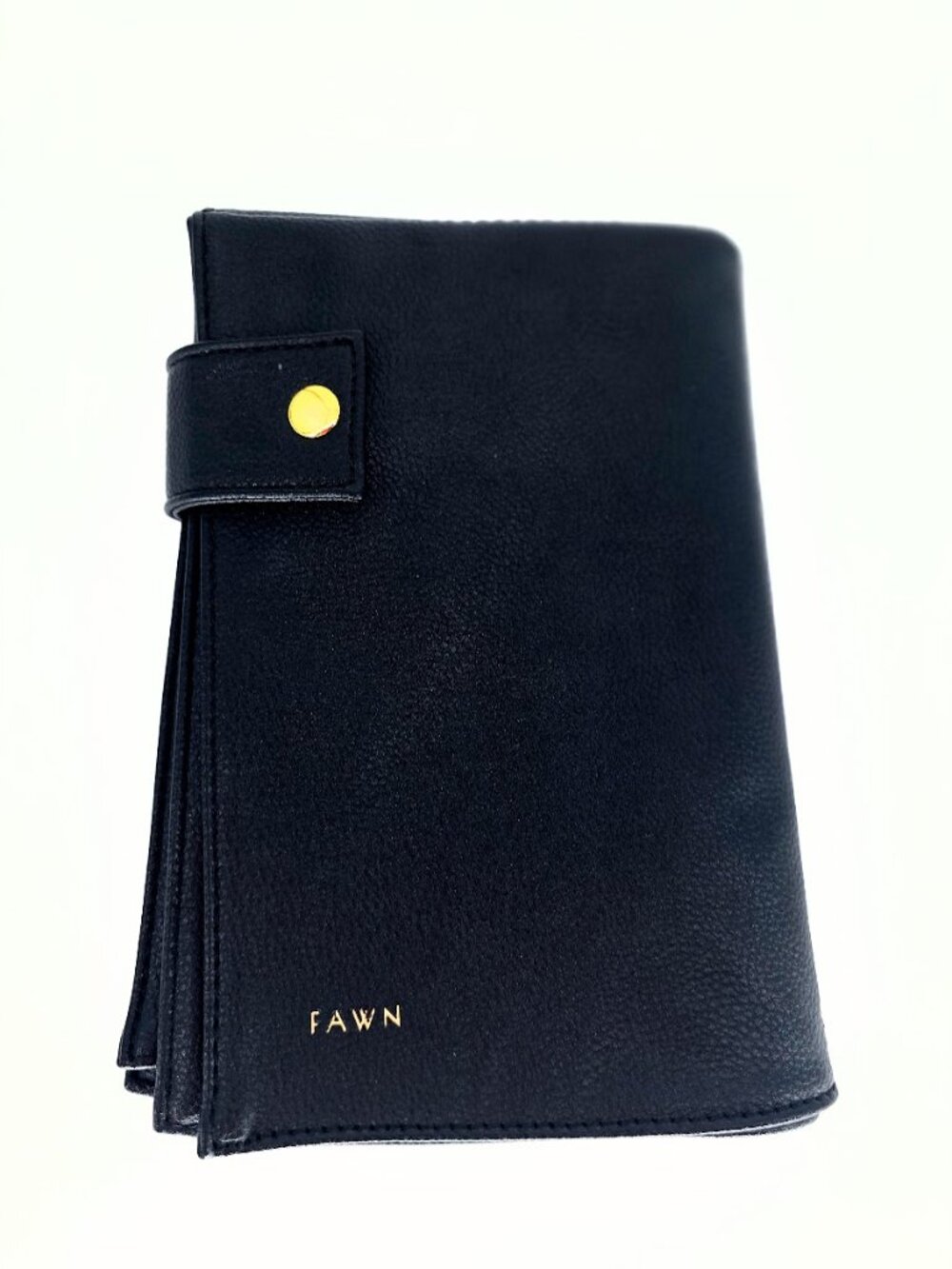 Fawn Design Premium Faux Leather Portable Changing Pad - Black